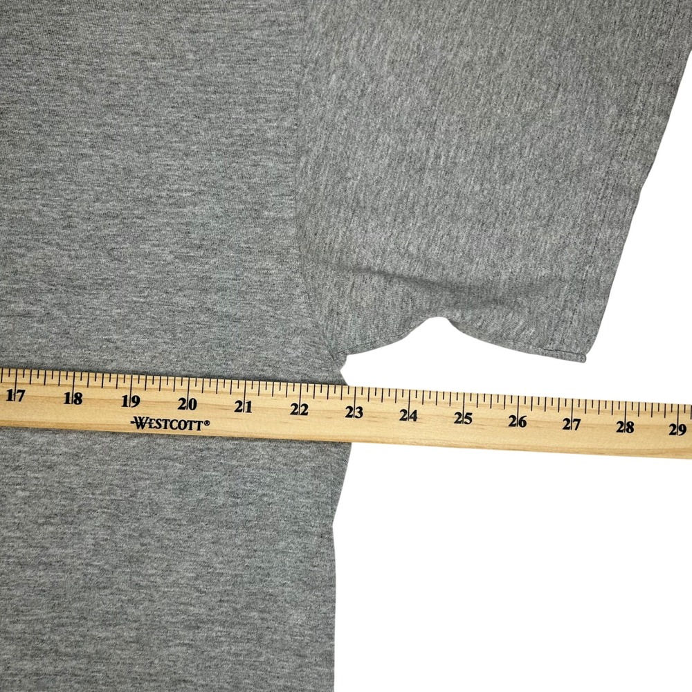 Nike Mens Graphic T-Shirt Grey‎ Blue Swoosh Spellout Logo Size - Picture 3 of 8